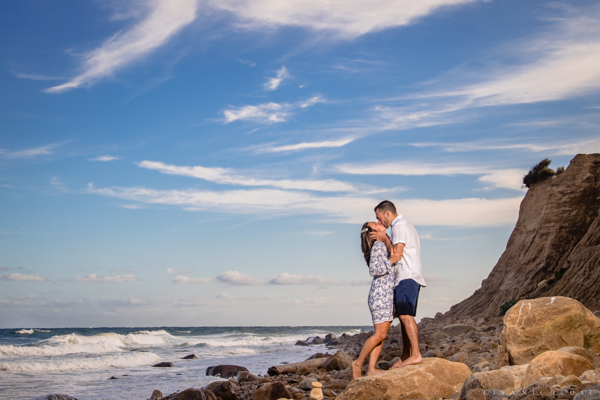 Montauk Proposal Photographer - Engagement at Montauk Lighthouse